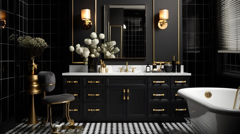 Black Bathroom Vanity