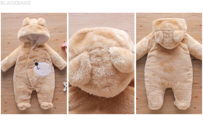 rs 149 bear design long-sleeve baby jumpsuit thespark shop